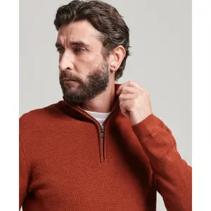 Merino wool semi-zipped sweater Superdry image-2