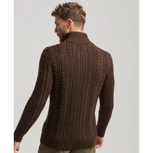 1/2 zip cable knit sweater Superdry Vintage Jacob image-3