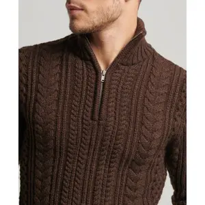 1/2 zip cable knit sweater Superdry Vintage Jacob image-4