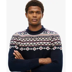 Roll neck jacquard jumper Superdry image-4