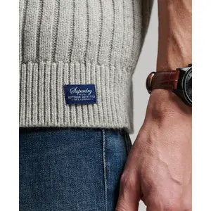 Ribbed sweater with tunisian collar Superdry image-3