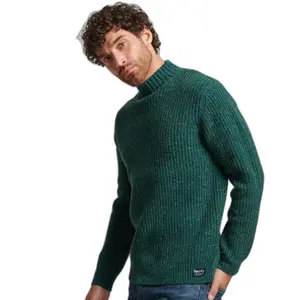 Pull à col cheminée en laine mélangée effet tweed Superdry image-0