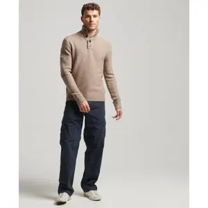 Pull col boutonné Superdry image-1