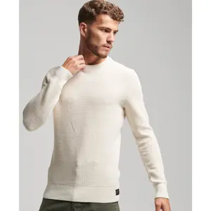 Pull ras du cou en maille texturée Superdry image-2