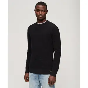 Pull ras du cou en maille texturée Superdry image-2