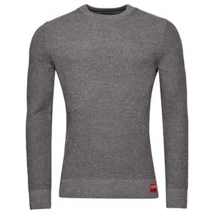Pull ras du cou en maille texturée Superdry image-0