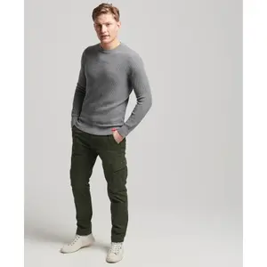 Pull ras du cou en maille texturée Superdry image-2