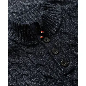 Pull col boutonné torsadé Superdry image-5