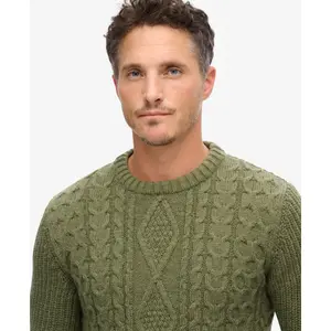 Jersey de punto trenzado Superdry Jacob image-5