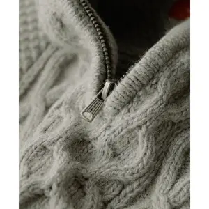 Pull col zippé torsadé Superdry Jacob image-4