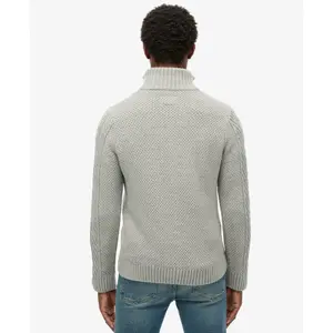 Pull col zippé torsadé Superdry Jacob image-2