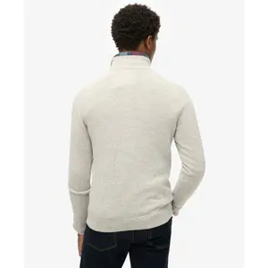 Jersey bordado con cuello de camionero Superdry Essential image-3