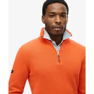 Jersey con cuello de cremallera Superdry Classics Henley image-4