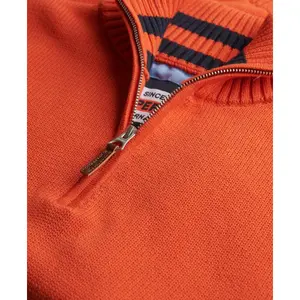 Jersey con cuello de cremallera Superdry Classics Henley image-5