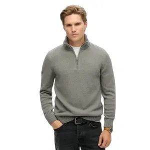 Camisola com gola com fecho Superdry Classics Henley image-1