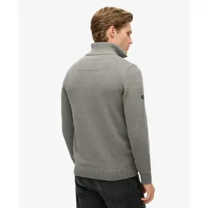 Camisola com gola com fecho Superdry Classics Henley image-3