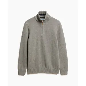 Camisola com gola com fecho Superdry Classics Henley image-0