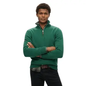 Camisola com gola com fecho Superdry Classics Henley image-1