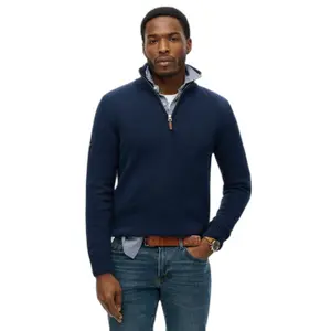 Pullover mit Reißverschluss aus Baumwollstrick Superdry Classics image-1