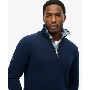 Pullover mit Reißverschluss aus Baumwollstrick Superdry Classics image-4
