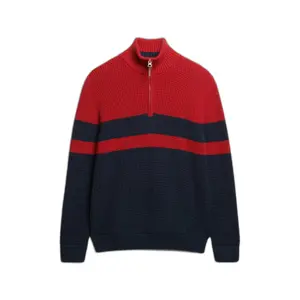 Striped jumper with a zip collar Superdry Classic image-0