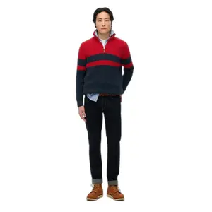 Striped jumper with a zip collar Superdry Classic image-2