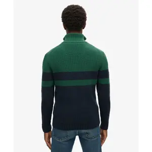 Striped jumper with a zip collar Superdry Classic image-2