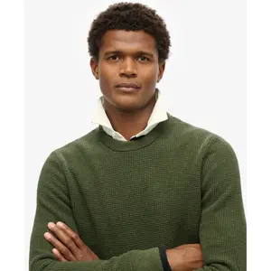 Jersey de cuello redondo de punto texturizado Superdry image-4