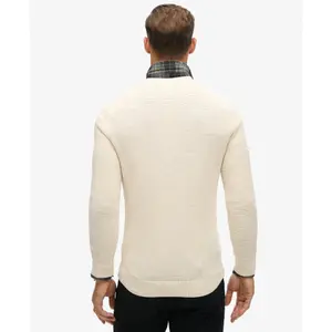 Jersey de cuello redondo de punto texturizado Superdry image-3