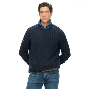 Classic twisted knit cotton jumper Superdry image-1