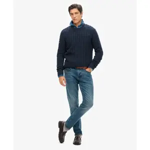 Classic twisted knit cotton jumper Superdry image-2