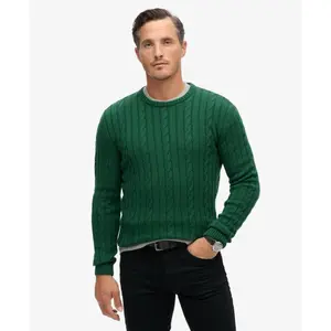 Classic twisted knit cotton jumper Superdry image-2