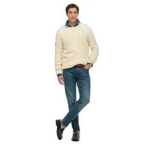 Classic twisted knit cotton jumper Superdry image-1