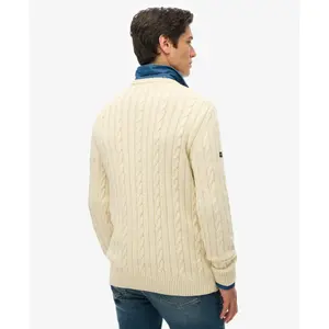 Classic twisted knit cotton jumper Superdry image-3