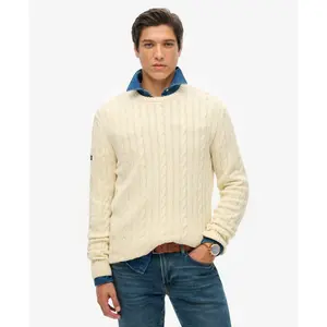 Classic twisted knit cotton jumper Superdry image-2
