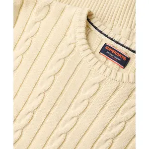 Classic twisted knit cotton jumper Superdry image-5