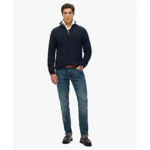 Maglione con cerniera in cotone ritorto Superdry Classic image-2