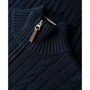 Maglione con cerniera in cotone ritorto Superdry Classic image-5