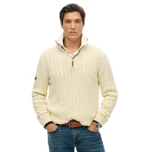 Maglione con cerniera in cotone ritorto Superdry Classic image-1