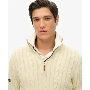 Maglione con cerniera in cotone ritorto Superdry Classic image-4
