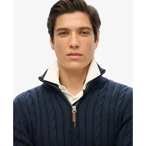 Jersey de 1/2 cremallera Superdry Classic Cable image-3