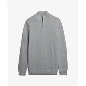 Sudadera de algodón texturizado con cuello de camionero Superdry image-0