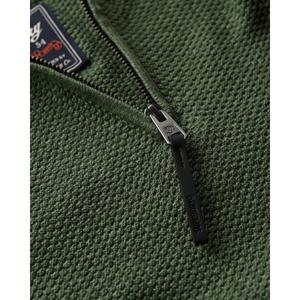 Sudadera de algodón texturizado con cuello de camionero Superdry image-1