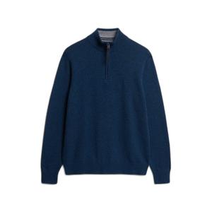 m6110688a-1zi-fleece-i-blandad-ull-med-stakrage-superdry-morkbla-skymning-melerad