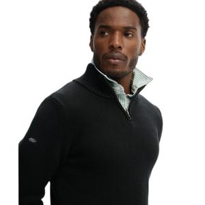 Sweter z kołnierzem typu camionneur, dzianina i bawełna Superdry image-1