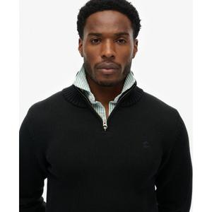 Sweter z kołnierzem typu camionneur, dzianina i bawełna Superdry image-3