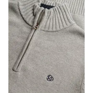 Wciągana bawełniana bluzka z kołnierzykiem typu camionneur Superdry image-1