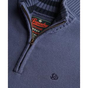 Wciągana bawełniana bluzka z kołnierzykiem typu camionneur Superdry image-1