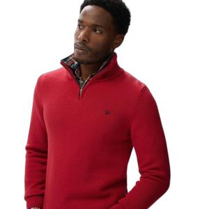 Sweter z kołnierzem typu camionneur, dzianina i bawełna Superdry image-1