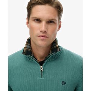 Wciągana bawełniana bluzka z kołnierzykiem typu camionneur Superdry image-4